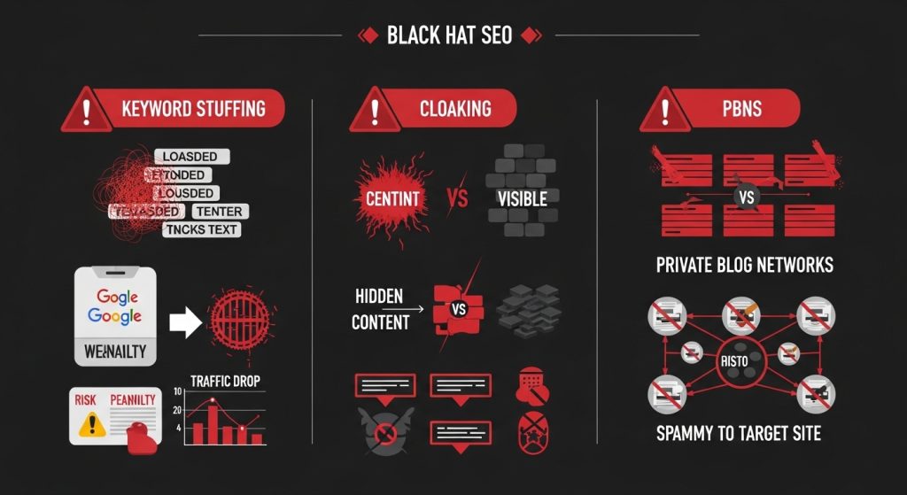 What Is Black Hat SEO and Which Tactics Are Most Commonly Used Against Clients?
